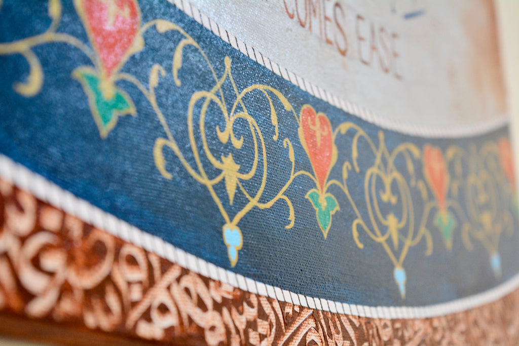 Verily, with hardship comes ease (12x24 in)